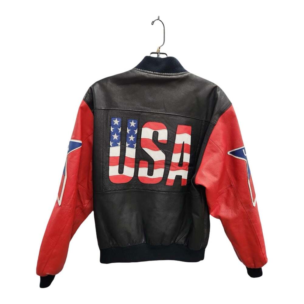 Vintage Michael Hoban Wheremi 1991 USA Leather Bomber Jacket
